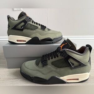 Undefeated Air Jordan 4 Retro OG IB1519-200 Deep Green Clementine Black Sail 12